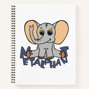 Metalphant Elephant Spiral Notebook