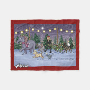 Metalphant Family Tree Fleece Blanket