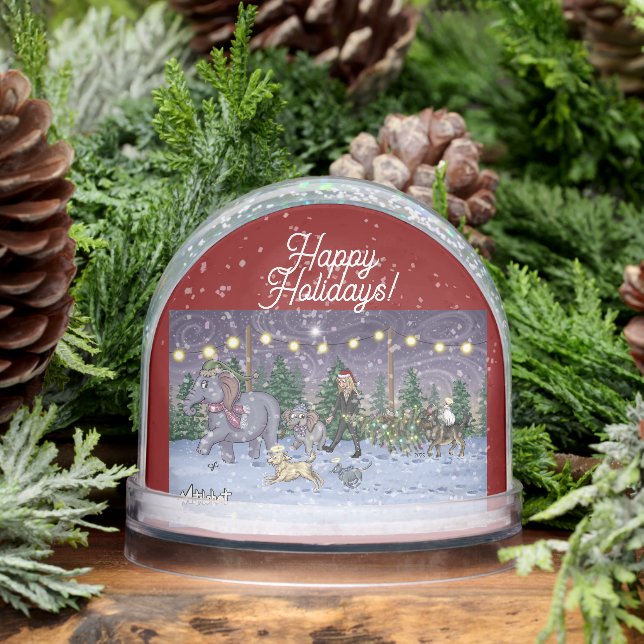 Metalphant Family Tree Snow Globe (Hiver)