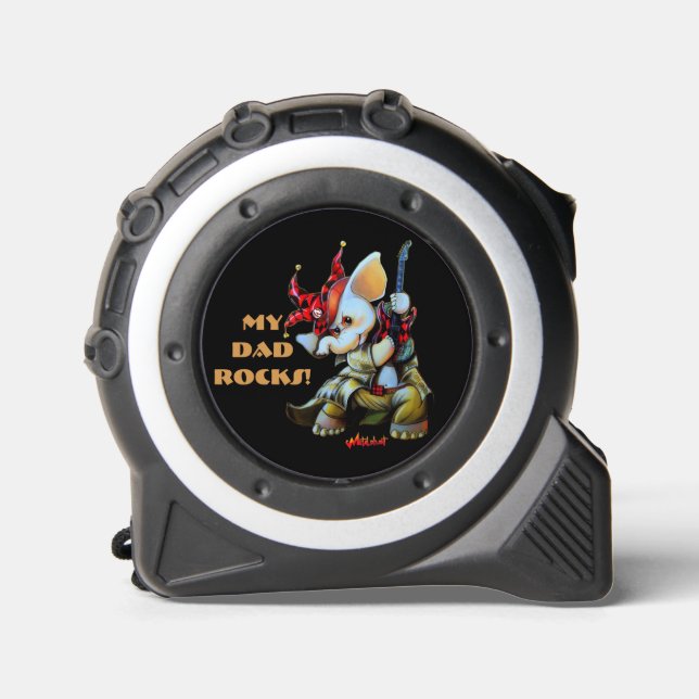 Metalphant Jester My Dad Rocks Tape Measure 1 (Front)