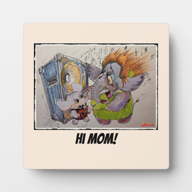 Metalphant & Maman - Salut maman! - Plaque à l'Eas (Devant)