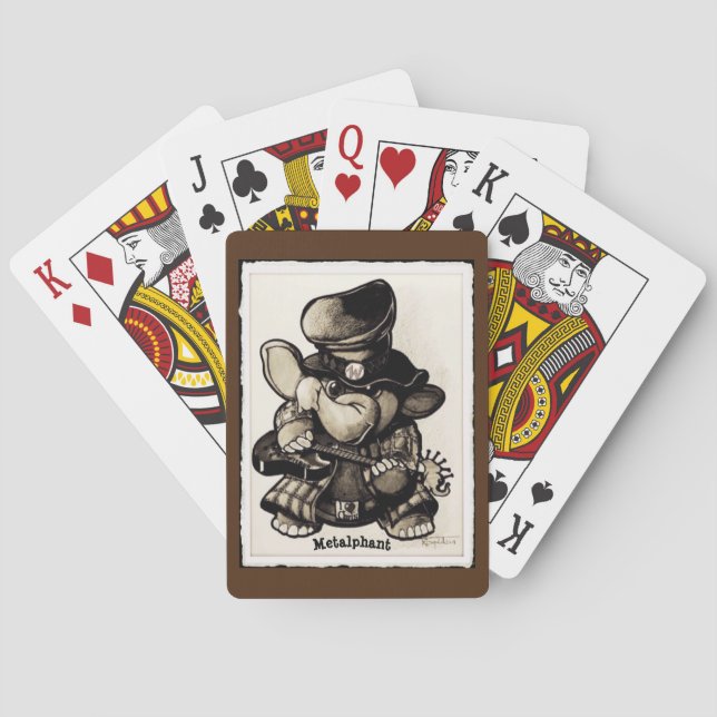 Metalphant Metal Wilbur Playing Cards (Back)