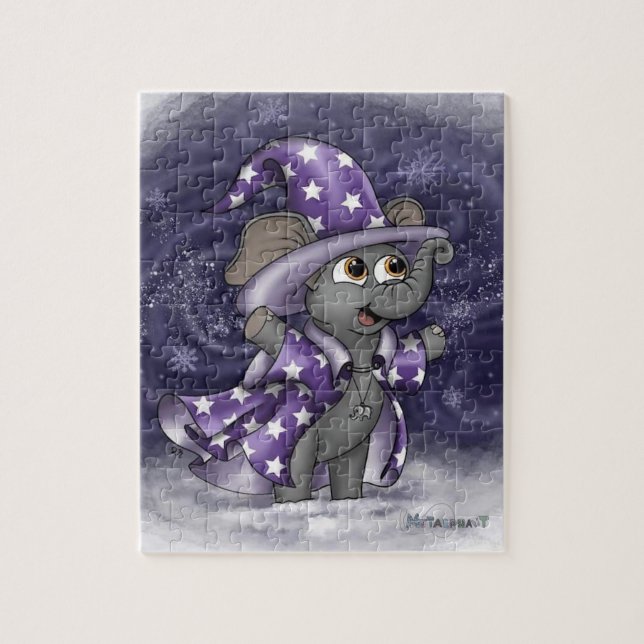 Metalphant Wilbur in Winter Puzzle (Vertical)