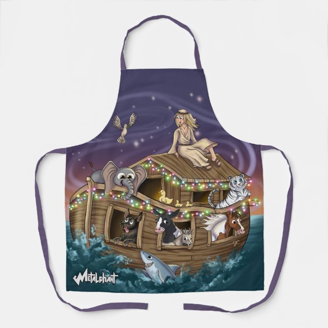 Metalphant Wilbur & Noah-ery's Ark Apron (Front)