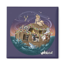 Metalphant Wilbur & Noah-ery's Ark Magnet
