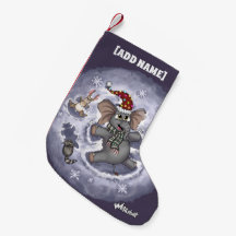 Metalphant Wilbur Snow Angels Stocking
