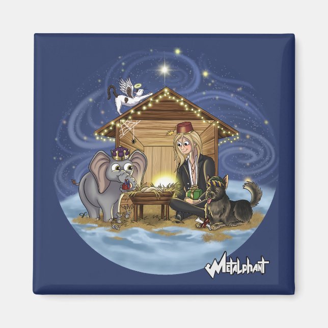 Metalphant Wilbur's True Meaning of Christmas  Magnet (Front)
