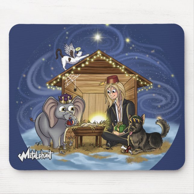 Metalphant Wilbur's True Meaning of Christmas Mouse Pad (Front)