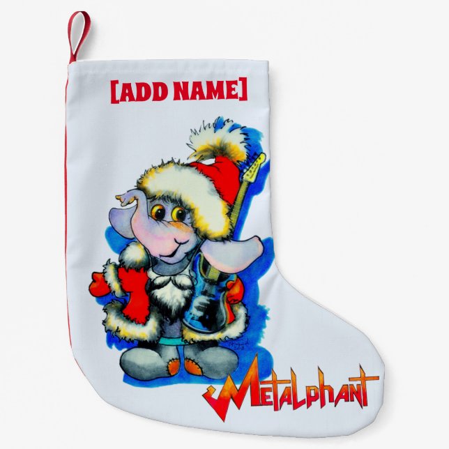 Metalphant Winter Holiday Stocking (Front)
