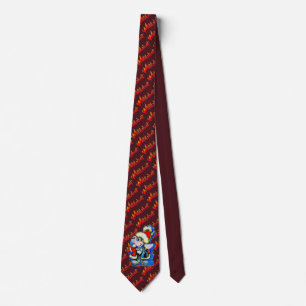 Metalphant Winter Holiday Tie - Red