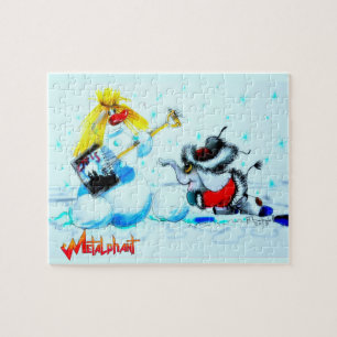 Metalphant Winter Scene Puzzle