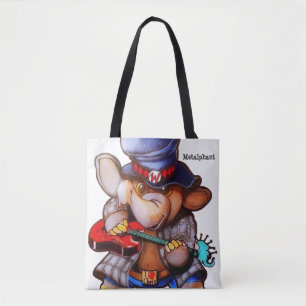 Metalphant with Guitar Tote or Cross-Body Bag