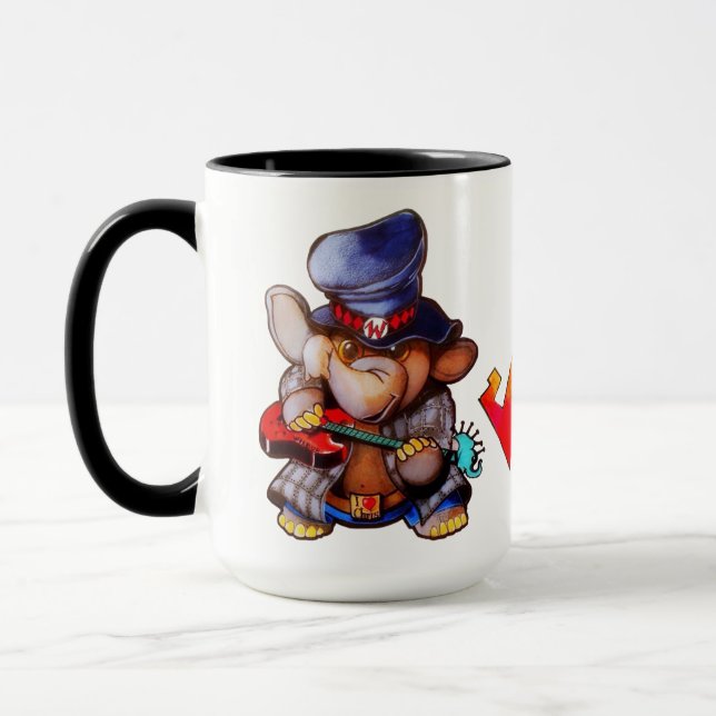 Métalphanumérique avec Guitar Mug (Gauche)