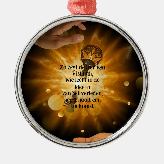 Metals ornament with Vishnuh's leather (Front)