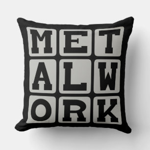 Metalwork, Working With Metal Throw Pillow