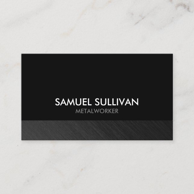 Metalworker Trade Skill Business Card (Front)