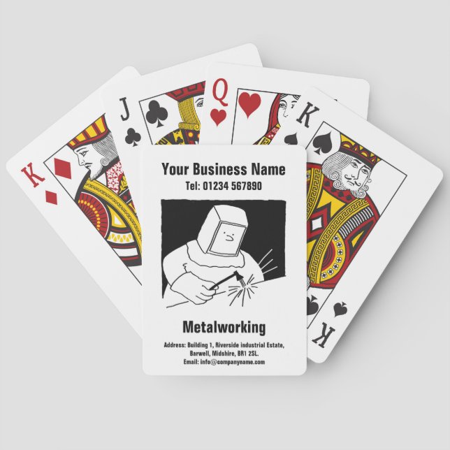 Metalworking, Welding, or Blacksmith Playing Cards (Back)