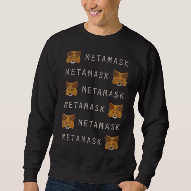 Metamask Fox  Defi Crypto Wallet For Pulsechain &  Sweatshirt (Front)