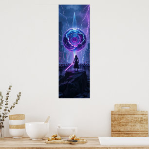 Metamorfosis Sci-Fi Poster – Futuristic Warrior