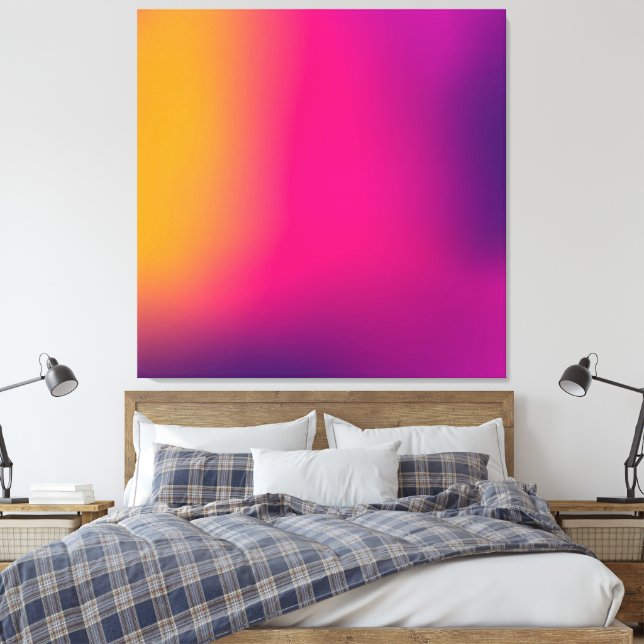 Metamorphosis 3 Vivid Bliss  Canvas Print (Insitu(Bedroom))