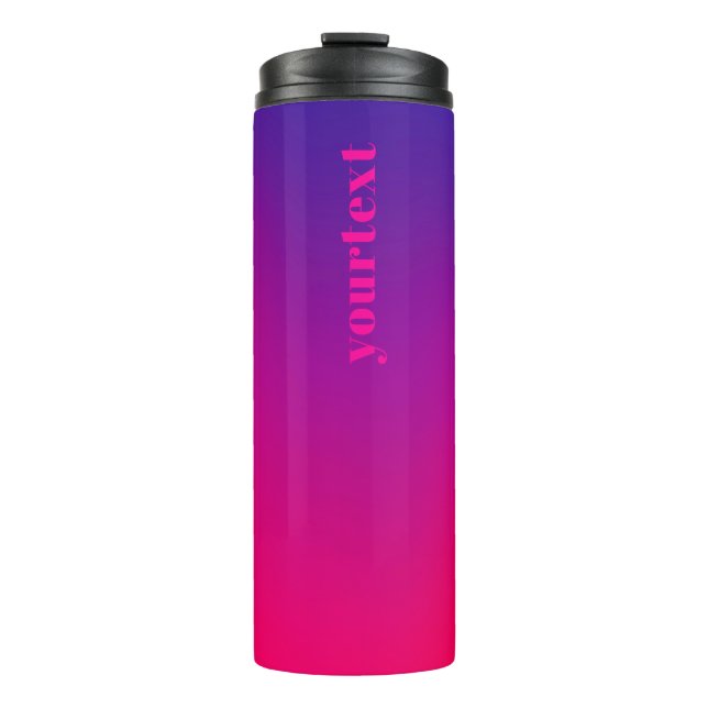 Metamorphosis 4 Energy Flow + your Monogram Text Thermal Tumbler (Front)