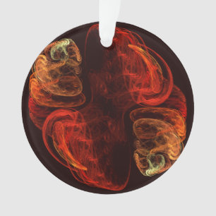 Metamorphosis Abstract Art Acrylic Circle Ornament