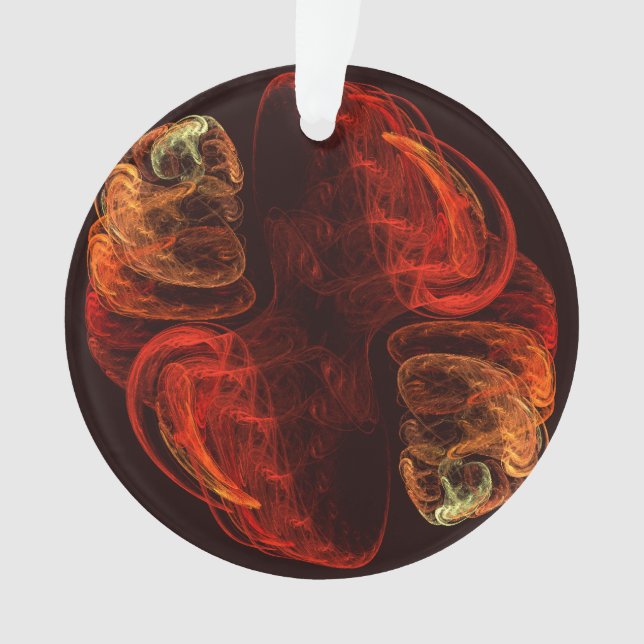 Metamorphosis Abstract Art Acrylic Circle Ornament (Front)