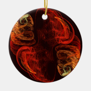 Metamorphosis Abstract Art Circle Ornament