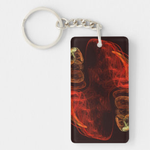 Metamorphosis Abstract Art Keychain
