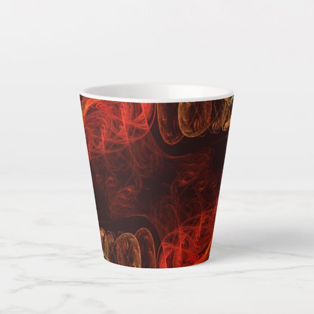 Metamorphosis Abstract Art Latte Mug (Front)