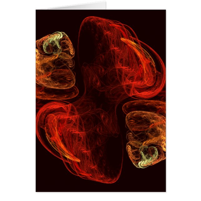 Metamorphosis Abstract Art Note Card (Front)