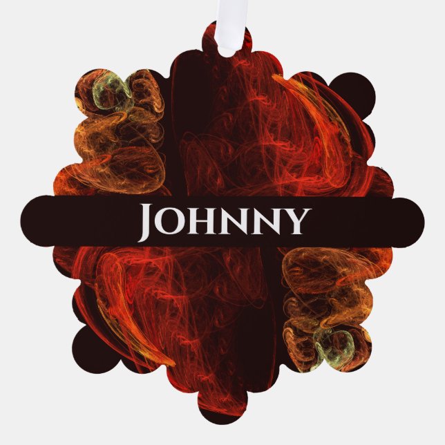 Metamorphosis Abstract Art Ornament Card (Front)