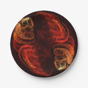 Metamorphosis Abstract Art Paper Plate