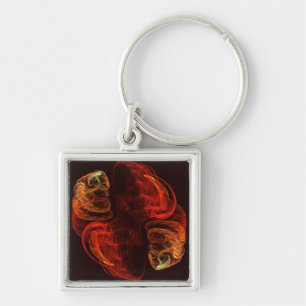 Metamorphosis Abstract Art Small Keychain