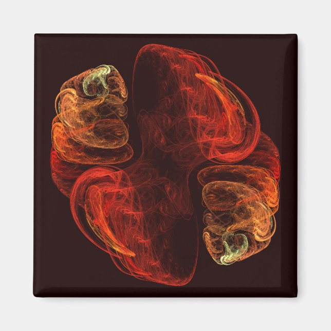 Metamorphosis Abstract Art Square Magnet (Front)
