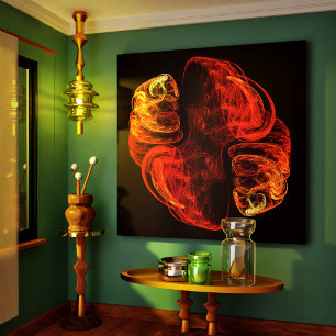 Metamorphosis Abstract Art Wrapped Canvas Print