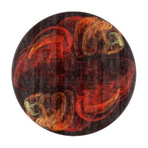Metamorphosis Energy Modern Abstract Fractal Art Cutting Board