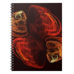 Metamorphosis Energy Modern Abstract Fractal Art Notebook