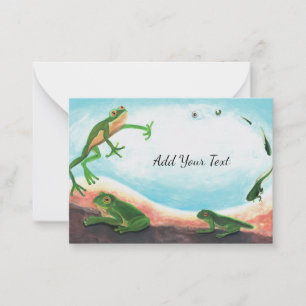 Metamorphosis - Life cycle of a frog Card