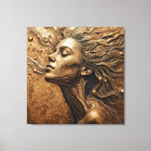 “Metamorphosis of Light” – A Surreal Portrait Canvas Print (Front)