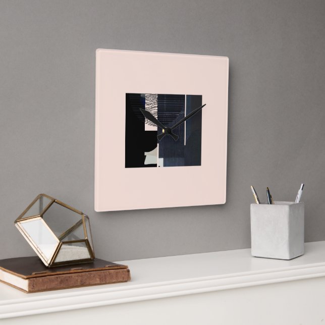 metaphor_14_intersections_2 square wall clock (Office)