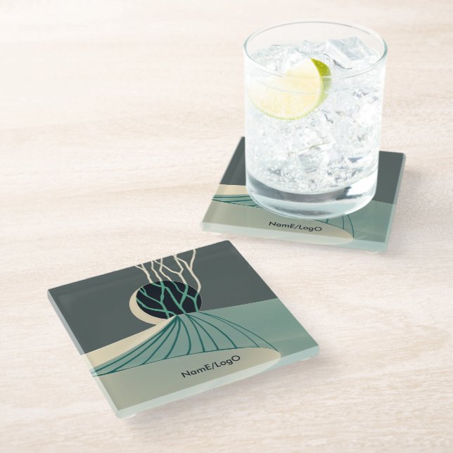 metaphor_21_a moonlit hill_2 glass coaster (Angled)