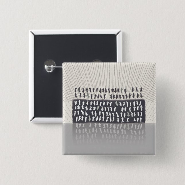 metaphor_2_reflection 2 inch square button (Front & Back)
