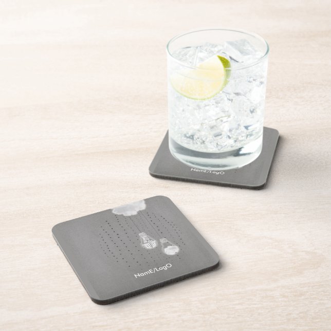 metaphor_4_switch on lucky light hard plastic coaster (Right Side)