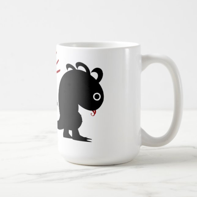 Metaphor #5 (Dinosaur w/ meteorite) Coffee Mug (Right)