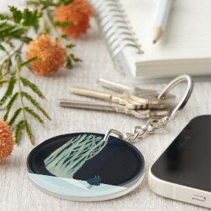 metaphor_7_a girl in the woods acrylic keychain
