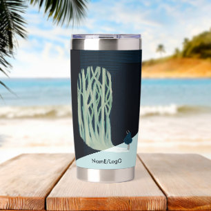 metaphor_7_a girl in the woods insulated tumbler