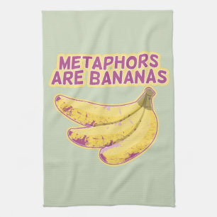 Metaphor Funny typography Kitchen Towel
