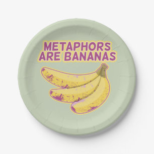 Metaphor Funny typography Paper Plate