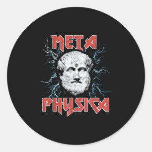 Metaphysica Aristotle Metaphysics Early Greek Phil Classic Round Sticker